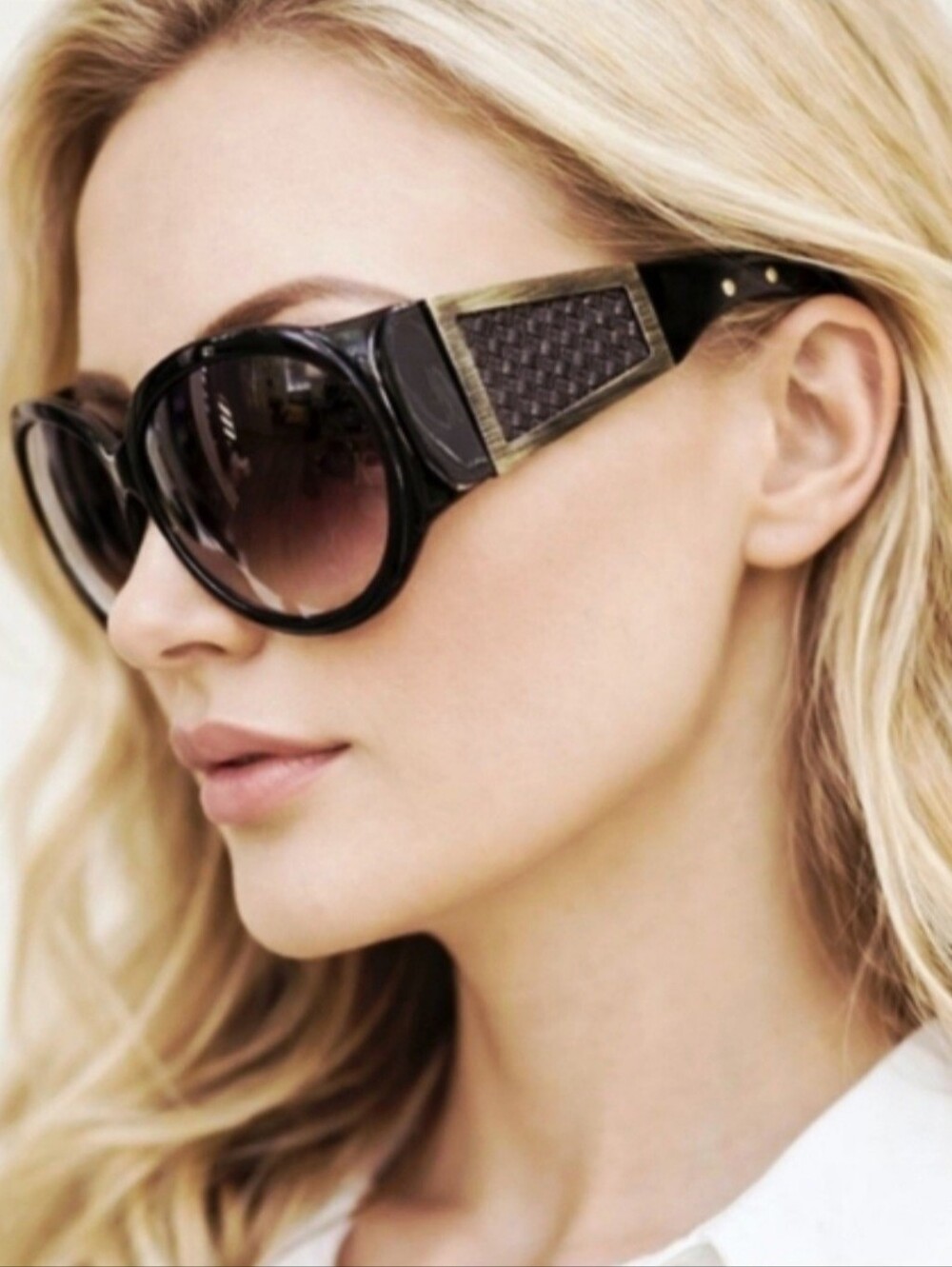 Bottega Veneta Brown Intrecciato Gradient Sunglasses